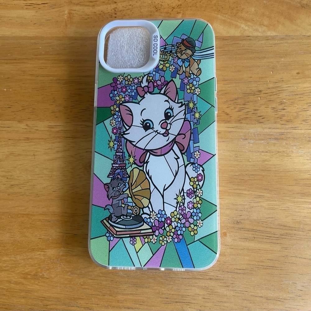 iPhone 15 Plus Clear Disney’s Marie Themed Phone Case